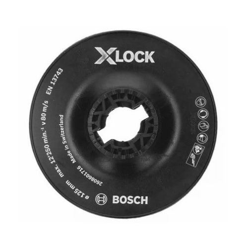 Plateau de ponçage X-LOCK Dur 125mm - BOSCH - 2608601716 pas cher