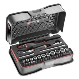 Coffret de douilles 1/4'' 6 pans métriques et embouts Facom R.161-6M6PB photo du produit Principale M