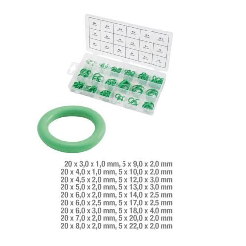 Assortissement de joints toriques pour climatisation HNBR 225 pièces KS TOOLS 970.0260 photo du produit Secondaire 1 L