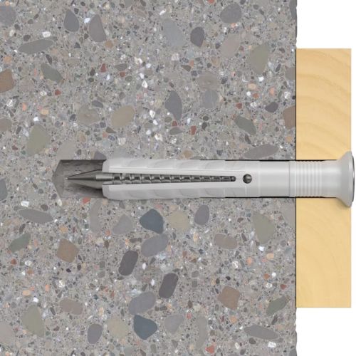 Cheville à frapper N 10 x 135/85 S à collerette fraisée et clou en acier électro-zingué Fischer - 50347 photo du produit Secondaire 2 L