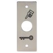 Plaque inox gravée exit avec braille diamètre 19 mm SEWOSY PPBP19_BE photo du produit