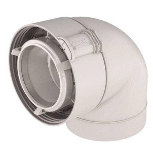 Coude 90° Rolux condensation 80/125 PPTL/PVC - UBBINK - 229520 pas cher