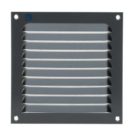 Grille à persienne 436 largeur 150 mm hauteur 150 mm anodisé argent RENSON 16251 photo du produit Principale M