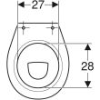 Cuvette WC au sol pour enfants BAMBINI Geberit - 500.916.00.1 photo du produit Secondaire 2 S