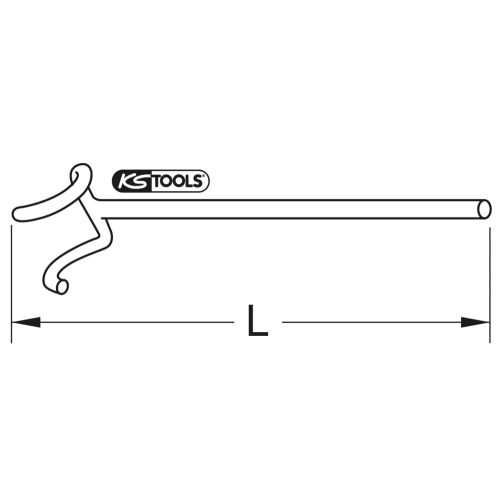Clé pour vannes BRONZEPLUS 370 x 60 x 36 mm KS TOOLS 963.8241 photo du produit Secondaire 1 L