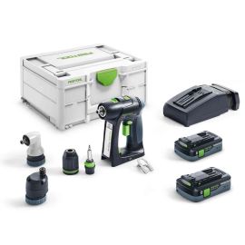 Perceuse-visseuse sans fil Festool C 18 HPC 4,0 I-Set 18 V + 2 batteries 4 Ah + chargeur + coffret photo du produit Principale M