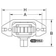 Entraîneur manuel de volant moteur pour IVECO 125 x 70 mm KS TOOLS 460.3980 photo du produit Secondaire 1 S