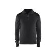 Sweat en laine col zippé gris foncé/noir TXS BLÅKLÄDER 463010719899XS photo du produit