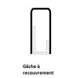Gâche en applique à recouvrement réglable 9 à 20 mm pour carénées EXCLUSIVE gauche blanc VACHETTE 14709000 photo du produit Secondaire 1 S