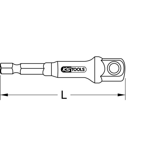 Adaptateur porte-douilles 1/4'' 1/2'' KS TOOLS 514.1108 photo du produit Secondaire 1 L