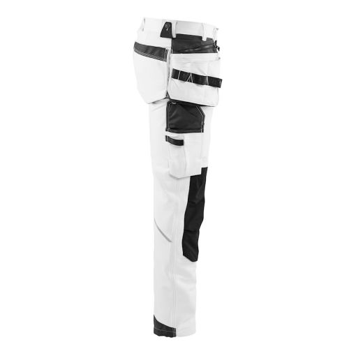 Pantalon peintre strectch 4D + poche flottante blanc gris foncé T40L - BLÅKLÄDER - 107916451098C146 pas cher Secondaire 2 L