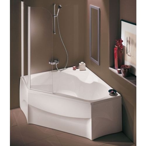 Baignoire d'angle bain-douche 135 x 135 cm tête à droite avec pieds JACOB  DELAFON E6219-00 - JACOB DELAFON - E6219-00