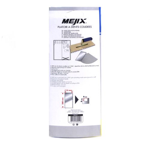 Platoir à dents coudées 280 x 115 mm U 8 x 8 mm MEJIX 180251 photo du produit Secondaire 3 L