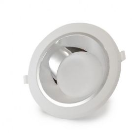 Downlight LED SIRIUS basse luminance Miidex Lighting blanc / argenté rond D 190 mm 20 W photo du produit Principale M