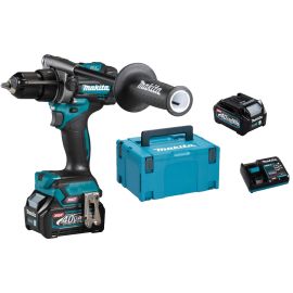 Perceuse visseuse à percussion 40V Makita HP001GD201 + 2 batteries 2.5 Ah + chargeur en coffret Makpac - HP001GD201 photo du produit Principale M