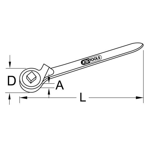 Cliquet BERYLLIUMPLUS traversant 1/4'' 150 mm KS TOOLS 962.1491 photo du produit Secondaire 1 L