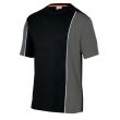 T-shirt bi-colore LEISURE manches courtes noir/gris TM DELTA PLUS MSTSTNOTM photo du produit