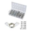 Assortiment d'écrous papillon 150 pièces KS TOOLS 970.0470 photo du produit Secondaire 1 S