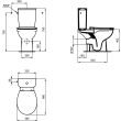Pack WC sans bride ULYSSE sortie horizontale blanc PORCHER P014701 photo du produit Secondaire 2 S
