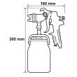 Pistolet de peinture pneumatique à godet 1 l PREVOST CAR S02 photo du produit Secondaire 1 S