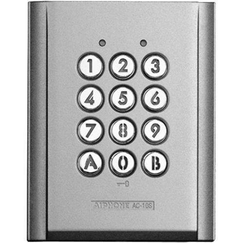 Clavier saillie r&eacute;sistant au vandalisme 2 relais 100 codes - AIPHONE - 120150 pas cher