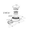 Bonde de receveur de douche TURBOFLOW® D90 mm en plastique NICOLL 205800 photo du produit Secondaire 2 S