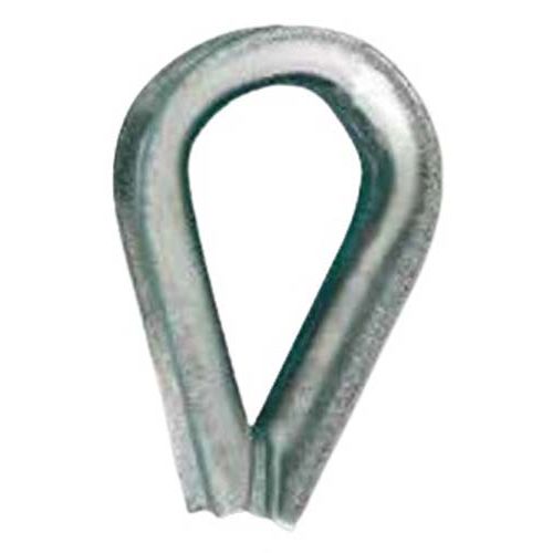 Cosse-cœur standard pour câble 6 mm en acier zingué CHAPUIS 320/6Z photo du produit Principale L