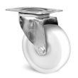 Roulette polyamide inox 100mm &agrave; platine pivotante - GUITEL HERVIEU - KP41BA100-77L pas cher