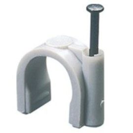 Boite de 100 attaches Gewiss en polymère antichoc avec clou en acier tempré - GW50615 photo du produit Principale M