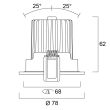 Instar ECO KIT LED LUMIANCE orientable aluminium 36° 515 lm SYLVANIA 3079354 photo du produit