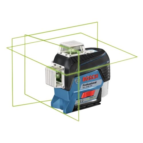 Laser ligne 12V GLL 3-80 CG vert + batterie GBA 2Ah + chargeur GAL 1230 CV BOSCH 0601063T00 photo du produit Secondaire 1 L