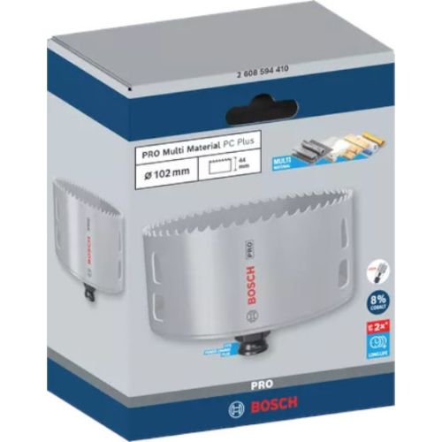Scie tr&eacute;pan pro bimati&egrave;re PC plus multimat&eacute;riau 102mm - BOSCH - 2608594410 pas cher Secondaire 1 L