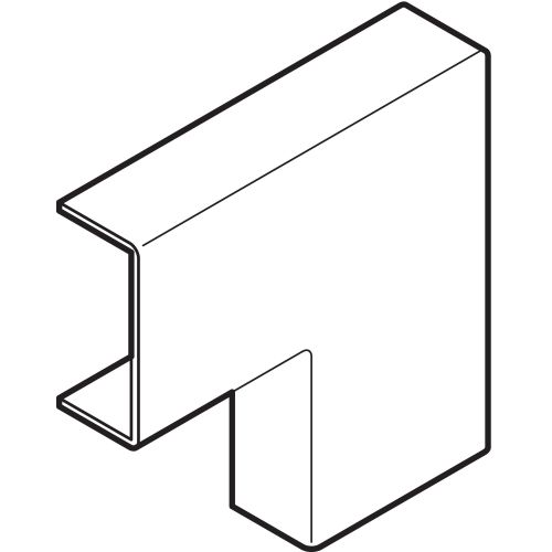 Angle plat AX 30 x 10 mm blanc pour moulure Axis mini OBO BETTERMANN 6131653 photo du produit