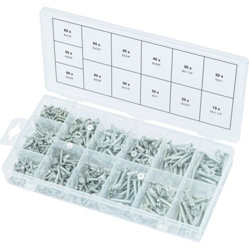 Assortiment de vis auto-taraudeuses bois 550 pièces KS TOOLS 970.0430 photo du produit