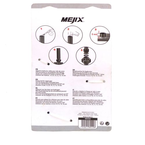 Appareil à collets à frapper diamètre 4 à 16 mm MEJIX 180440 photo du produit Secondaire 3 L