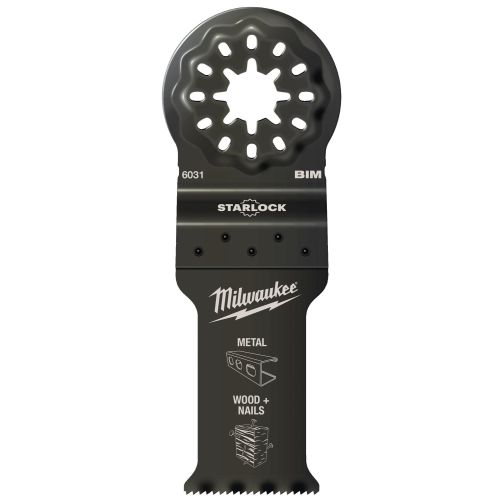 Lame de multi-tool multi-matériaux bimatière 28 x 47 mm MILWAUKEE 48906031 photo du produit