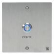 Bouton poussoir NO/NF sur plaque inox 80 x 80 mm avec 2 vis anti-vandales HERACLES PL80NFL photo du produit