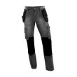 Jean de travail multipoches avec genouillères HOLSTER DENIM gris T38 - PULS - 0306.9999.026 T38 pas cher