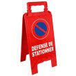 Chevalet d’interdiction rectangulaire ''Défense de stationner'' 600x275mm - NOVAP - 4291109 pas cher