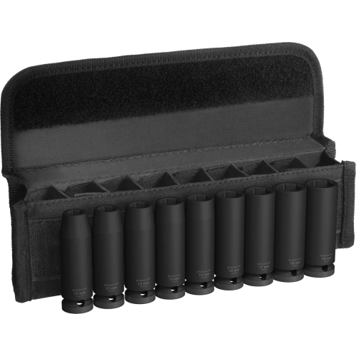 Coffret de 9 douilles à chocs PRO Impact 1/2'' M10 - 27 77mm - BOSCH - 2608003040 pas cher