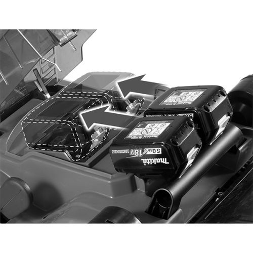 Tondeuse 36V (2x18V) 38cm + 2 batteries 4Ah + chargeur double en boite carton - MAKITA - DLM382CM2 pas cher Secondaire 2 L