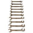 Jeu de 10 clés à fourches BRONZEPLUS à double inclinaison 15°et 75° KS TOOLS 963.7131 photo du produit