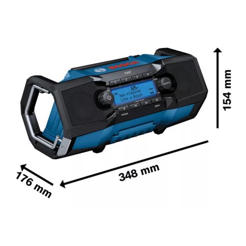 Radio de chantier 18V GPB 18V-2 SC Professional (sans batterie ni chargeur) BOSCH 06014A3100 photo du produit Secondaire 1 L
