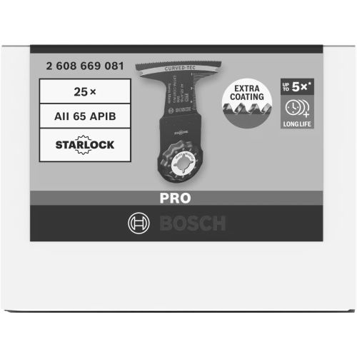Boîte de 25 lames Starlock pour coupe plongeante BIM PRO AII 65 APIB 65x40mm - BOSCH - 2608669081 pas cher Secondaire 2 L