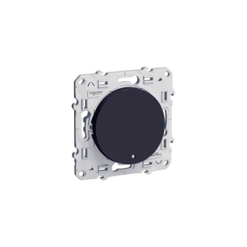 Bouton-poussoir ODACE 10 A à vis lumineux anthracite 0,15 mA - SCHNEIDER ELECTRIC - S546276 pas cher