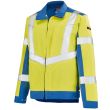 Blouson de travail haute visibilité mixte LUTEA WORK VISION 2 jaune fluo/bleu azur T0 - LAFON - LA-3HVNCP-592-0 pas cher