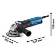 Meuleuse d'angle 1400 W GWS 14-125 S Professional 125 mm BOSCH 06017D0100 photo du produit Secondaire 1 S