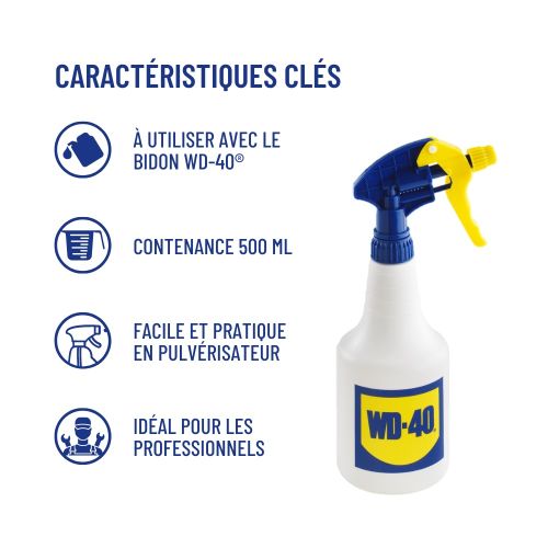 Spray nettoyant salle de bain 500 ml (commande en simple ou 12 pour le  commerce extérieur)