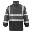 Veste de pluie haute visibilité HARBOR orange fluo/bleu marine TL - COVERGUARD - 70331 pas cher Secondaire 1 S