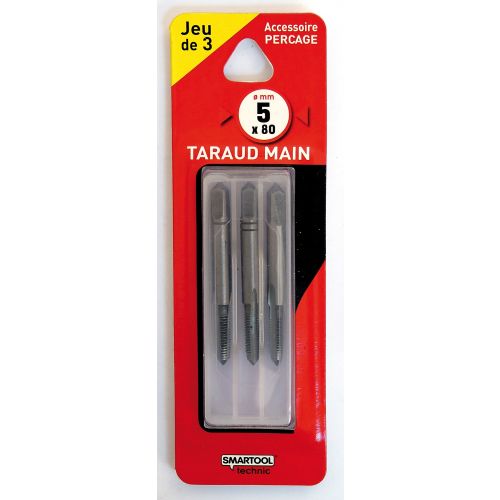 Taraud à main 5 x 0,8 x L 58 mm SMARTOOL TECHNIC 911022 photo du produit Secondaire 1 L